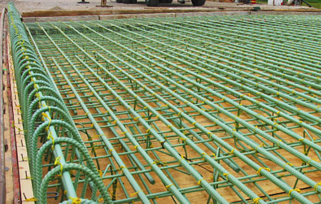 Green rebar hot sale epoxy coating